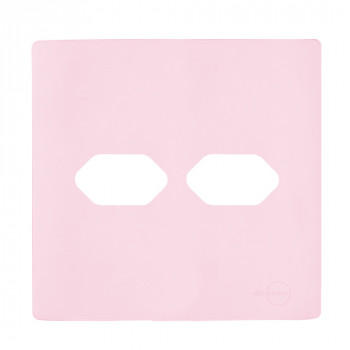 Placa 4x4 2 Tomadas - Novara Pétala